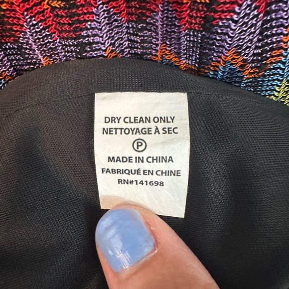 Ramy Brook Madilyn Retro Chevron Knit Midi Dress S - Picture 8 of 9